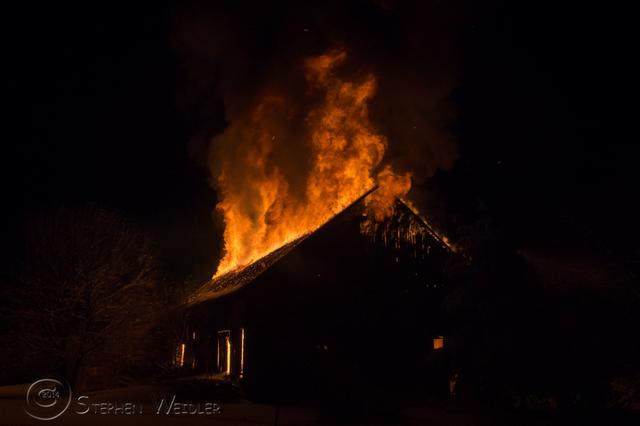Barn Fire - Landis Rd. - Lower Salford Twp. - 02/03/2014